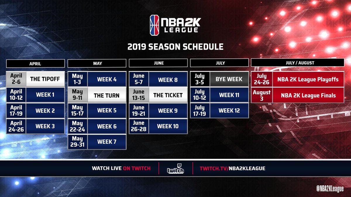 《NBA 2K聯盟》將在4月開打。 圖:翻攝自 nba2kleague推特 《NBA 2K聯盟》將在4月開打。 圖:翻攝自 nba2kleague推特