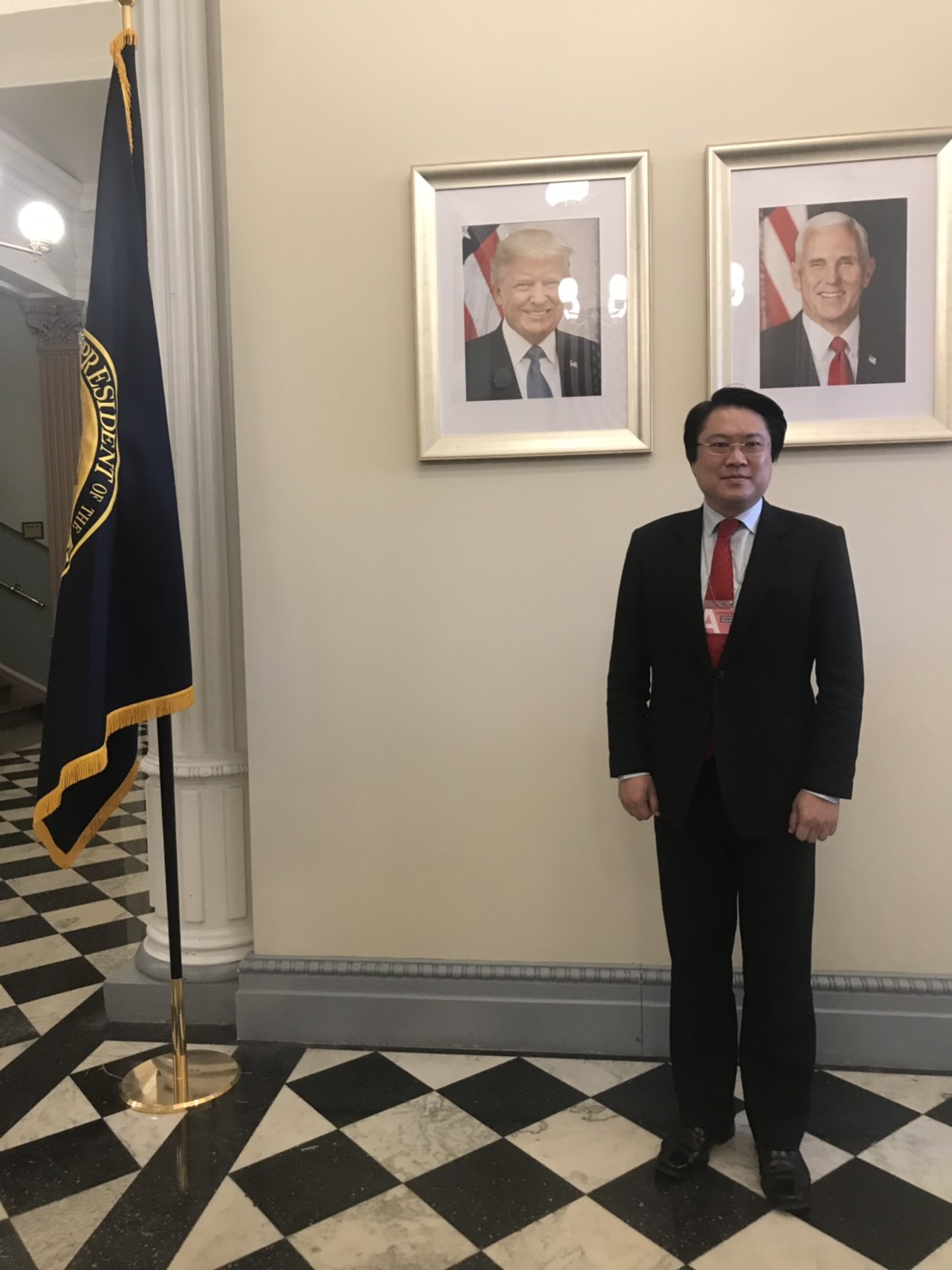 林右昌展開訪美之旅。 圖:基隆市政府提供 林右昌展開訪美之旅。 圖:基隆市政府提供