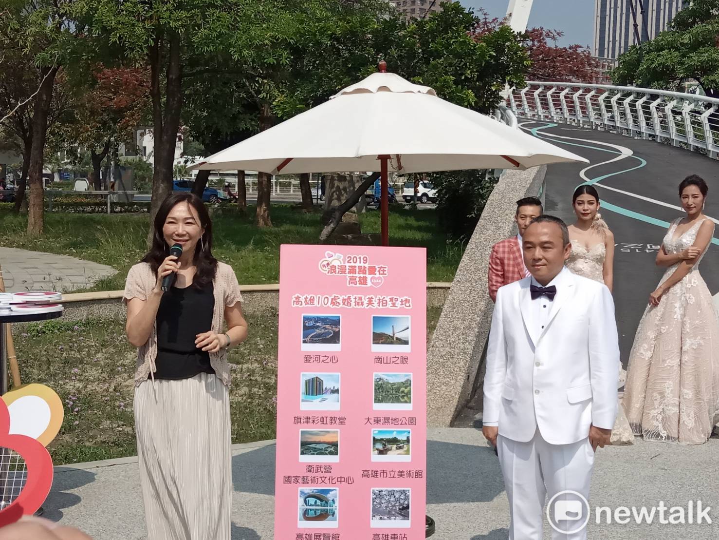 李佳芬(左)共同推薦高雄10處婚攝美拍景點。 圖:孫家銘/攝 李佳芬(左)共同推薦高雄10處婚攝美拍景點。 圖:孫家銘/攝