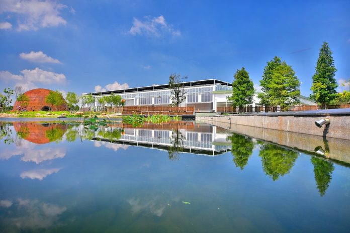 外埔園區必逛景點是「樂農館」與「智農館」。 圖:台中市政府/提供 外埔園區必逛景點是「樂農館」與「智農館」。 圖:台中市政府/提供