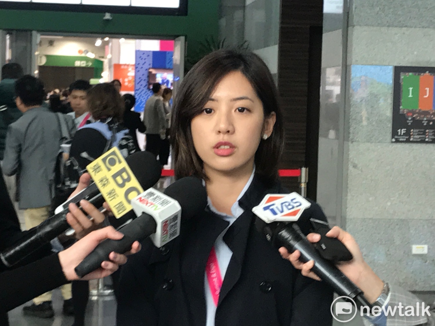 台北市副發言人黃瀞瑩。 圖:周煊惠 /攝 台北市副發言人黃瀞瑩。 圖:周煊惠 /攝