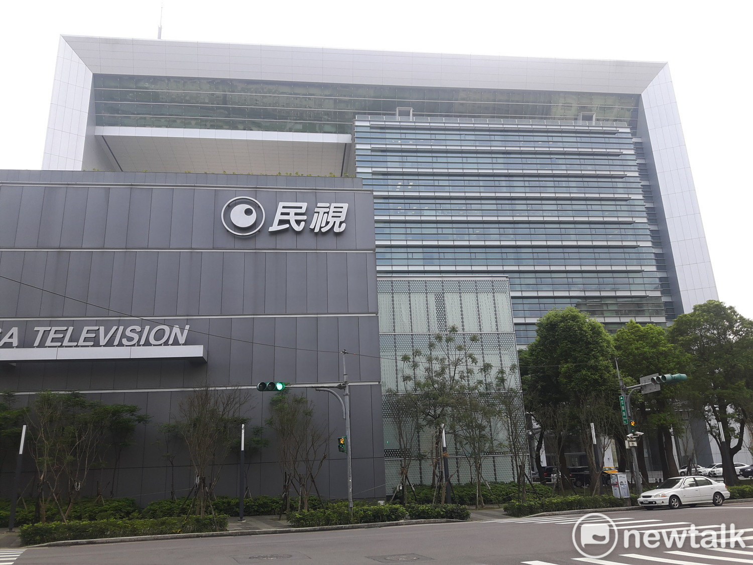位在林口的民視總部大樓。 圖:林昀真/攝 位在林口的民視總部大樓。 圖:林昀真/攝