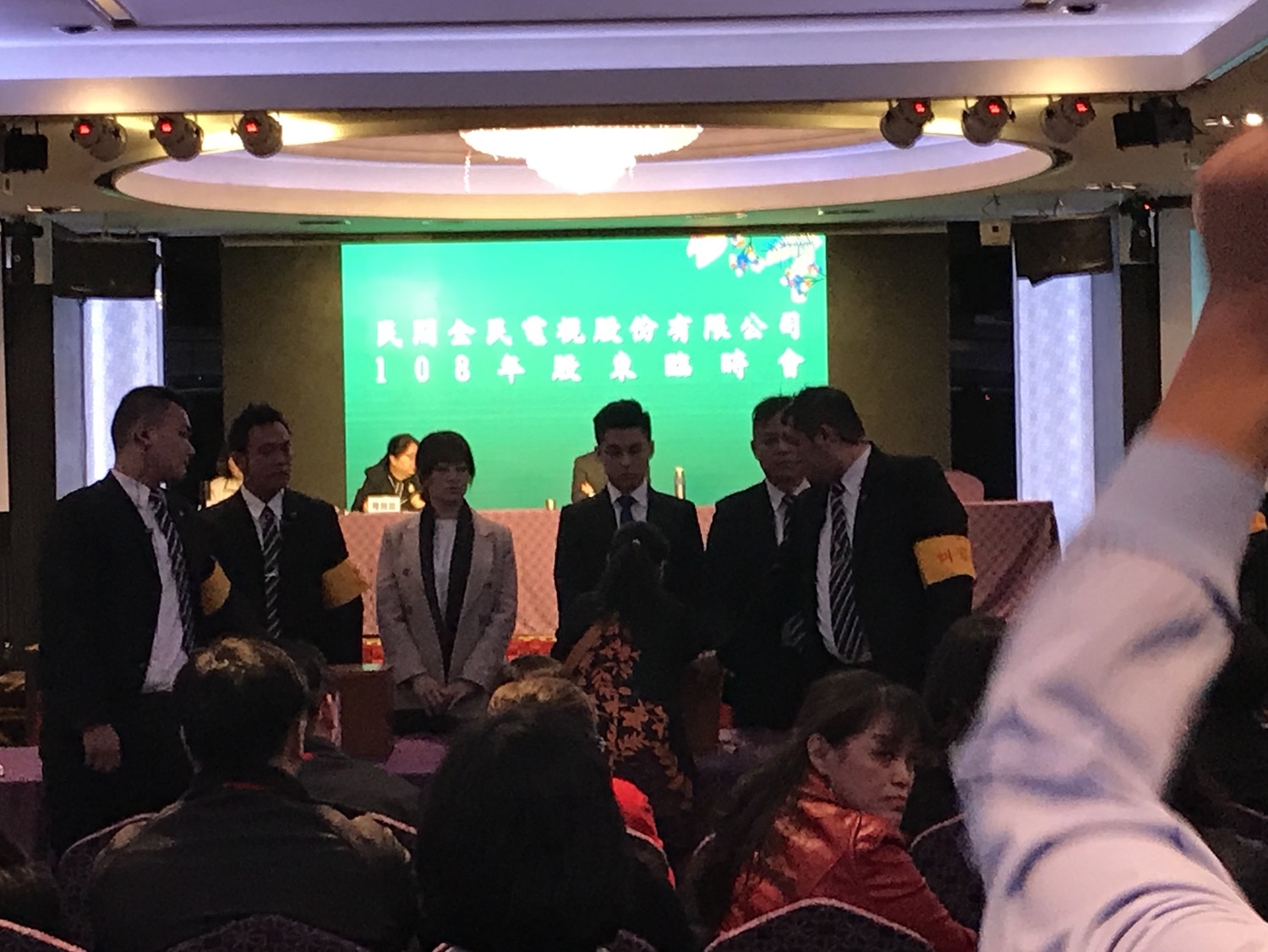 民視臨時董事會推舉王明玉為新任董事長,榮譽董事田再庭發表聲明「表示異議」。 圖:民眾提供 民視臨時董事會推舉王明玉為新任董事長,榮譽董事田再庭發表聲明「表示異議」。 圖:民眾提供