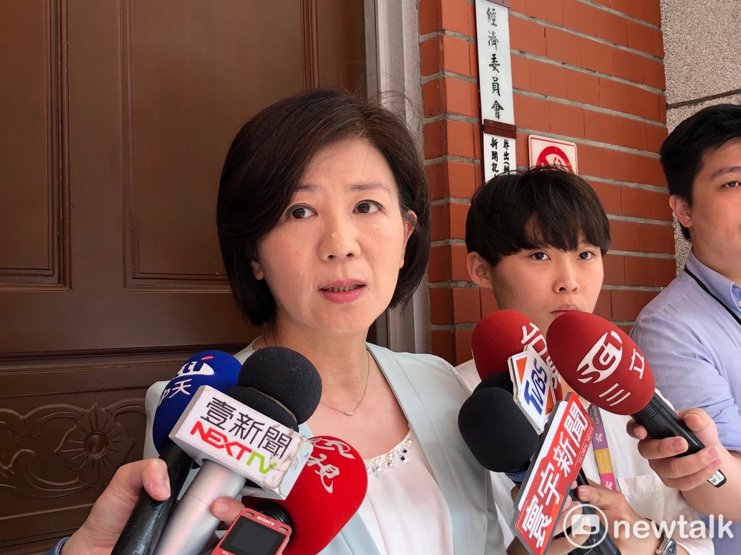 國民黨立委王育敏。 圖:趙婉淳/攝 國民黨立委王育敏。 圖:趙婉淳/攝