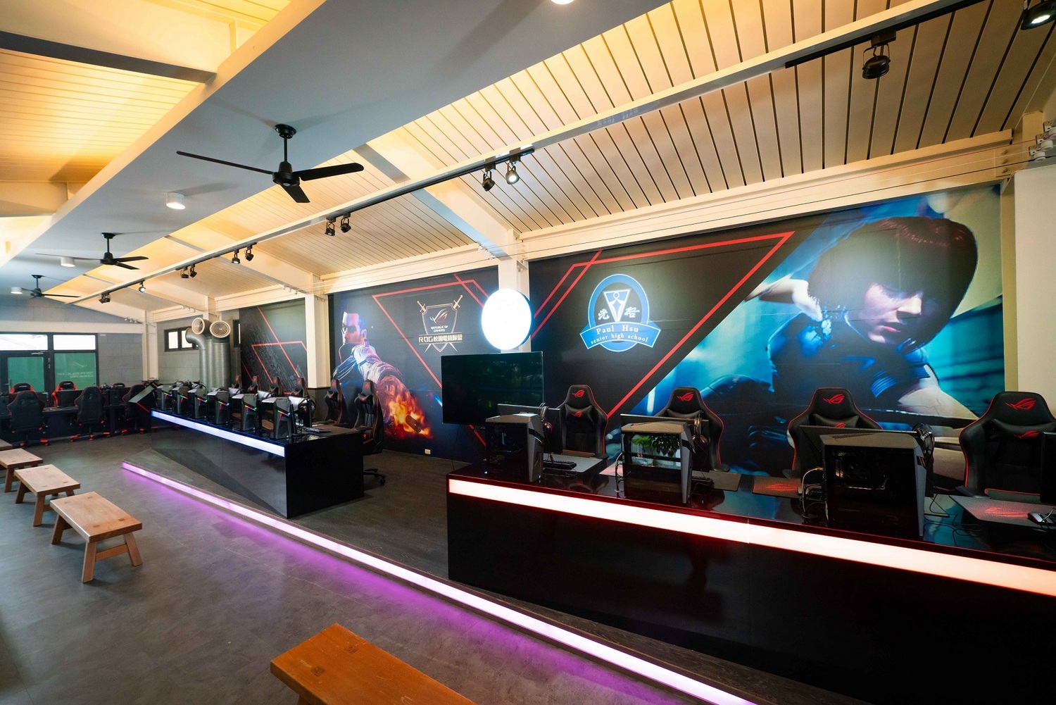 光啟高中電競館全貌 由ROG玩家共和國協助建置