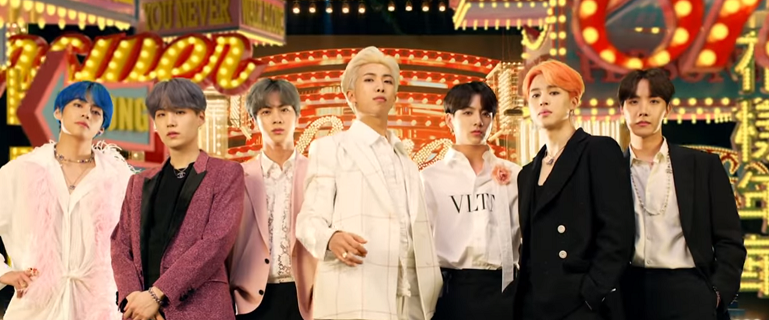 防彈少年團新曲《Boy With Luv》MV。 圖:翻攝自Youtube 防彈少年團新曲《Boy With Luv》MV。 圖:翻攝自Youtube