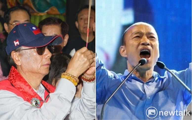 鴻海集團董事長郭台銘(左)、高雄市長韓國瑜(右)。 圖:新頭殼合成 鴻海集團董事長郭台銘(左)、高雄市長韓國瑜(右)。 圖:新頭殼合成