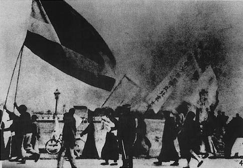 中國「五四運動」示意圖。圖:翻攝自維基百科。 中國「五四運動」示意圖。圖:翻攝自維基百科。