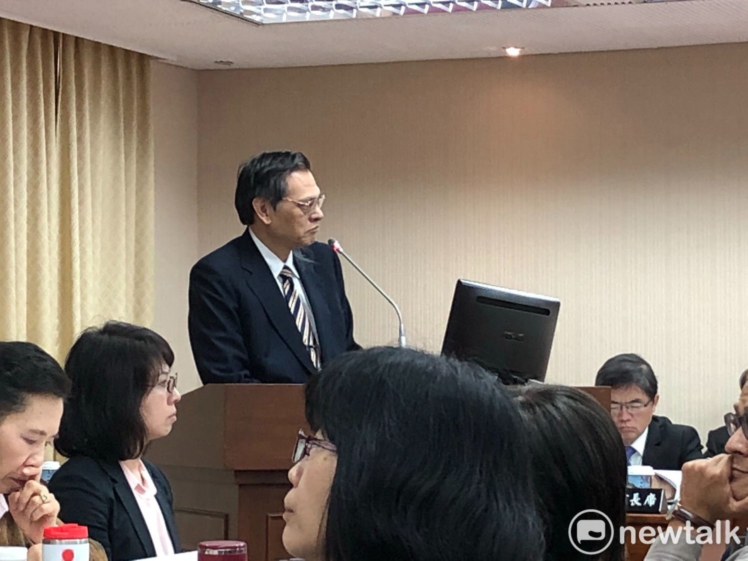 陸委會主委陳明通上午到立法院接受立委備詢。 圖:趙婉淳/攝 陸委會主委陳明通上午到立法院接受立委備詢。 圖:趙婉淳/攝