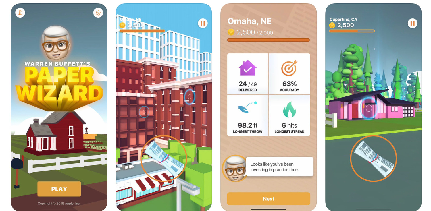 蘋果推出《巴菲特:報紙精靈》小遊戲 圖:翻攝APP store 蘋果推出《巴菲特:報紙精靈》小遊戲 圖:翻攝APP store