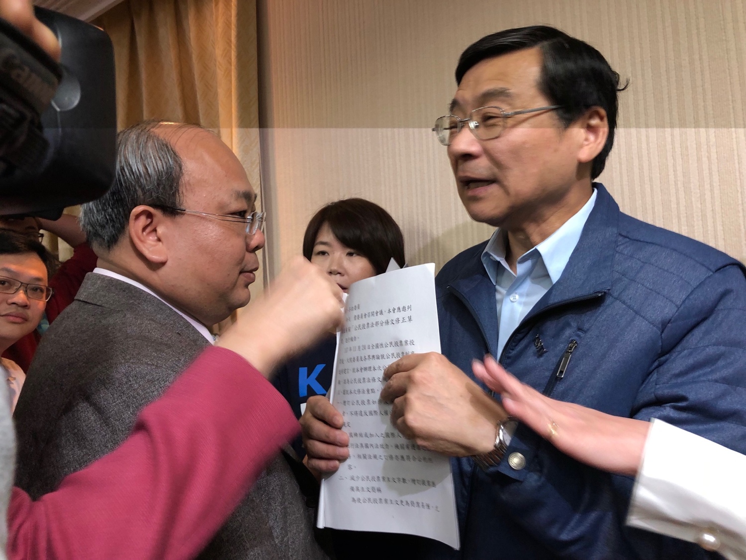 藍委杯葛立法院內政委員會。 圖:趙婉淳/攝 藍委杯葛立法院內政委員會。 圖:趙婉淳/攝