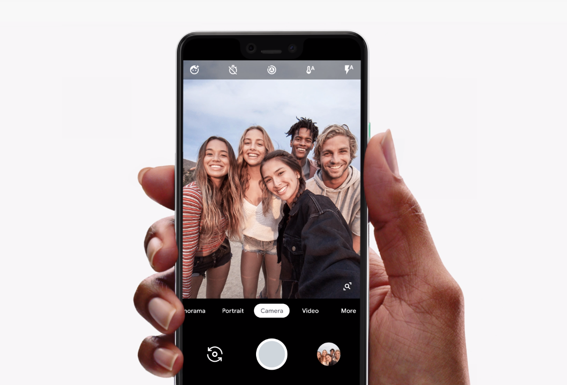 Google Pixel 3a與3a XL搭載肖像功能。圖:翻攝Google首頁 Google Pixel 3a與3a XL搭載肖像功能。圖:翻攝Google首頁