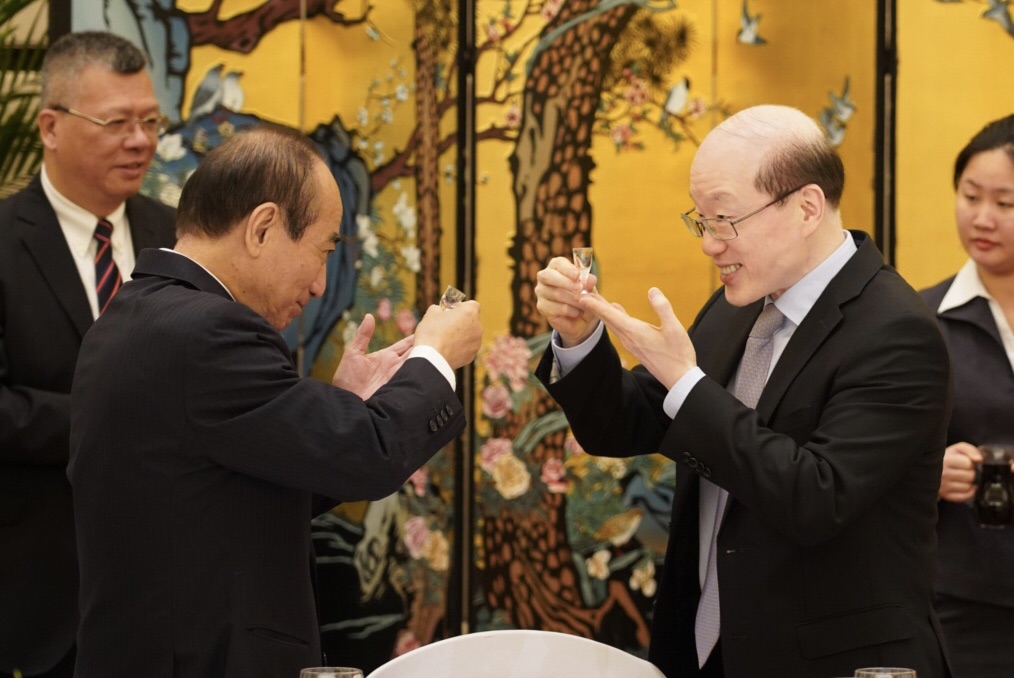 前立法院長王金平上午與國台辦主任劉結一會面。 圖:王金平辦公室/提供 前立法院長王金平上午與國台辦主任劉結一會面。 圖:王金平辦公室/提供