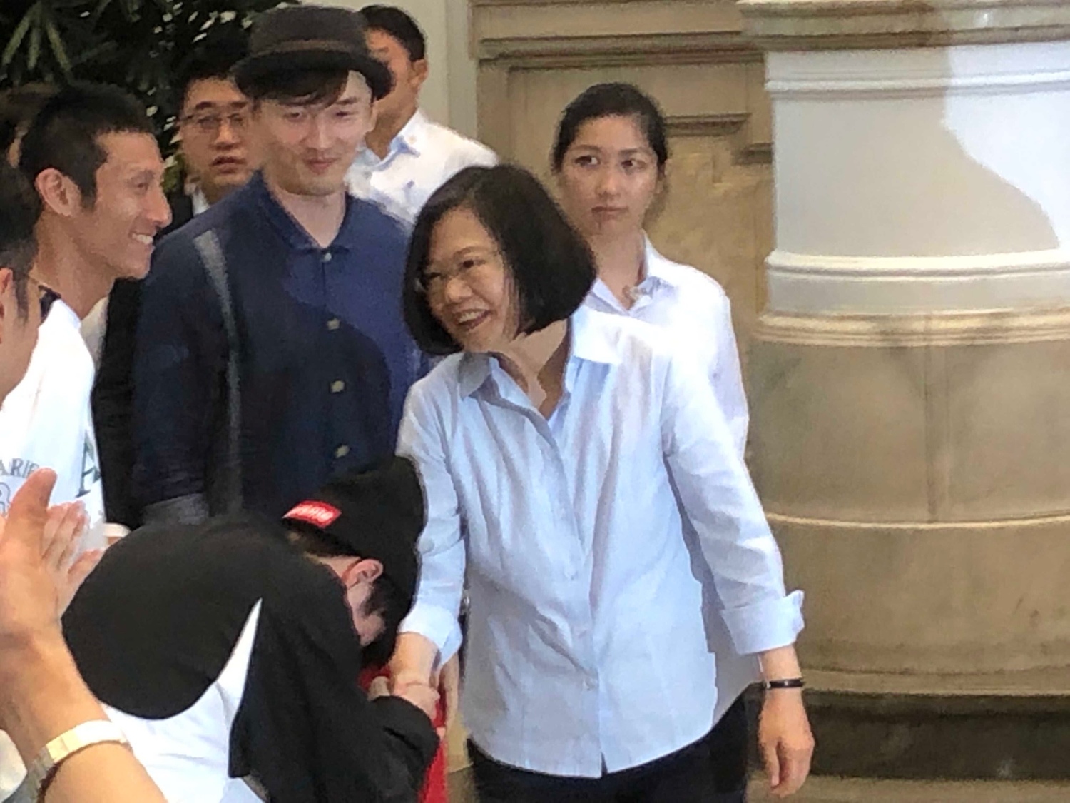 蔡英文總統上午接見「第十四屆 COLLEGE HIGH 全國制霸活動冠軍隊伍」。 圖:趙婉淳/攝 蔡英文總統上午接見「第十四屆 COLLEGE HIGH 全國制霸活動冠軍隊伍」。 圖:趙婉淳/攝