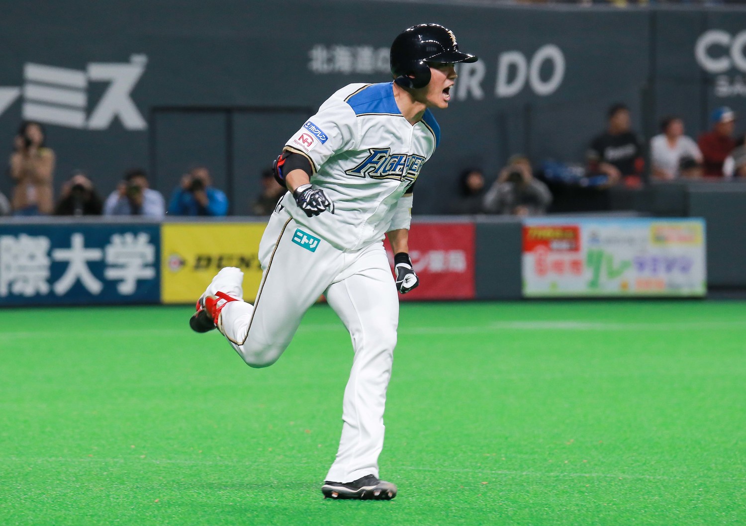 北海道火腿鬥士隊外野手王柏融。 圖/記者葉政勳攝 , 2019.03.30 北海道火腿鬥士隊外野手王柏融。 圖/記者葉政勳攝 , 2019.03.30