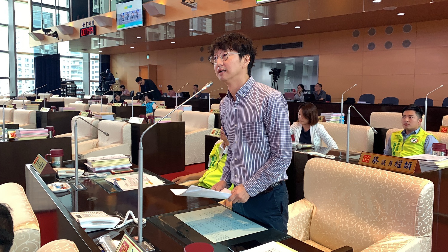 台中市議員江肇國質疑青亞青運的官網還在為開幕倒數。 江肇國/提供 台中市議員江肇國質疑青亞青運的官網還在為開幕倒數。 江肇國/提供