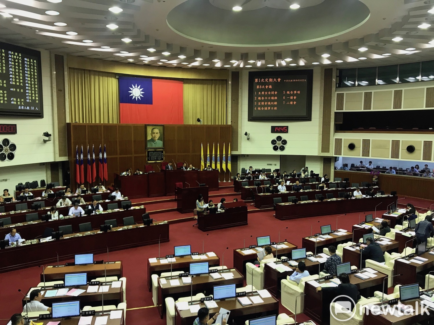 台北市議會審食安自治條例 議員未達半數流會