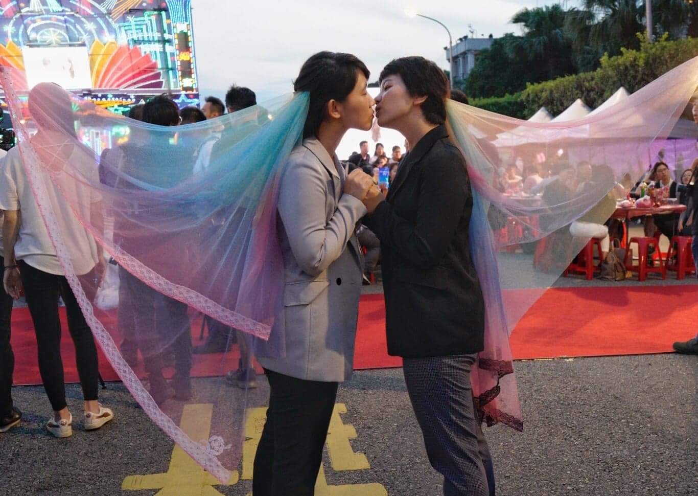 凱道伴桌同婚宴現場14 圖:張良一/攝 凱道伴桌同婚宴現場14 圖:張良一/攝