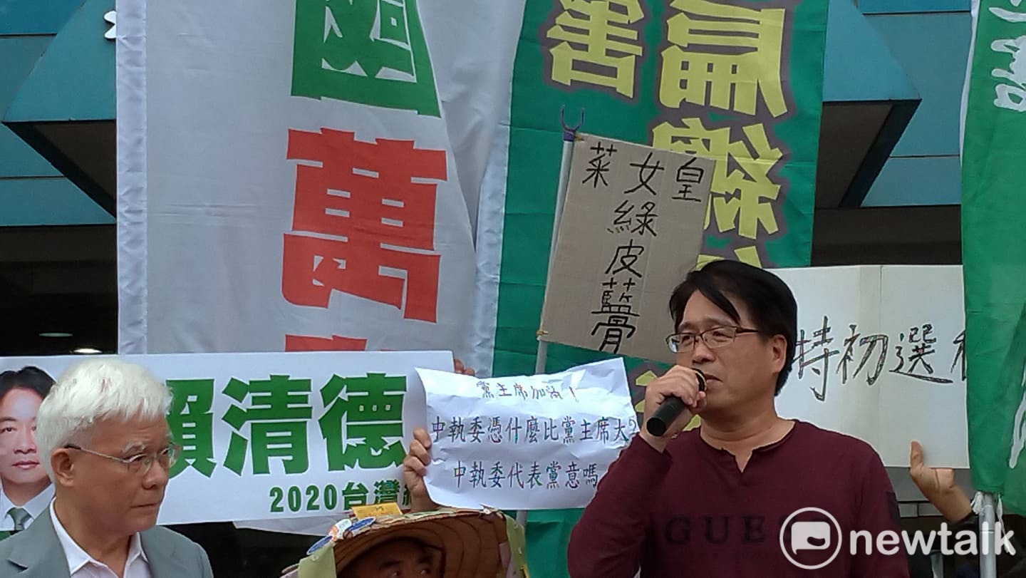 台灣民意基金會董事長游盈隆現身力挺。 圖:陳佩君/攝 台灣民意基金會董事長游盈隆現身力挺。 圖:陳佩君/攝