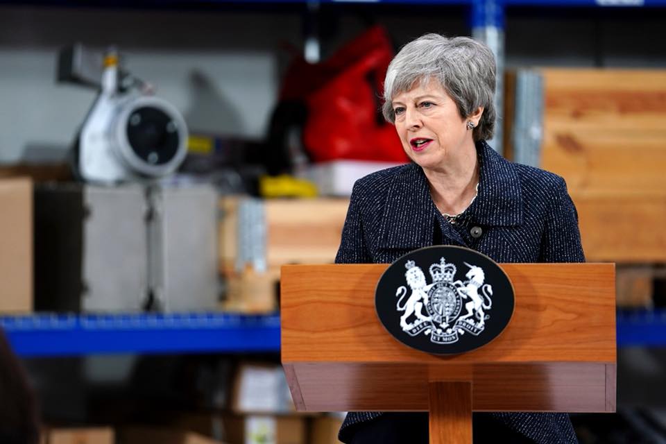英國首相梅伊因為脫歐議題將辭職下台,下台前將會晤來訪的美國總統。 圖:翻攝自梅伊臉書 英國首相梅伊因為脫歐議題將辭職下台,下台前將會晤來訪的美國總統。 圖:翻攝自梅伊臉書