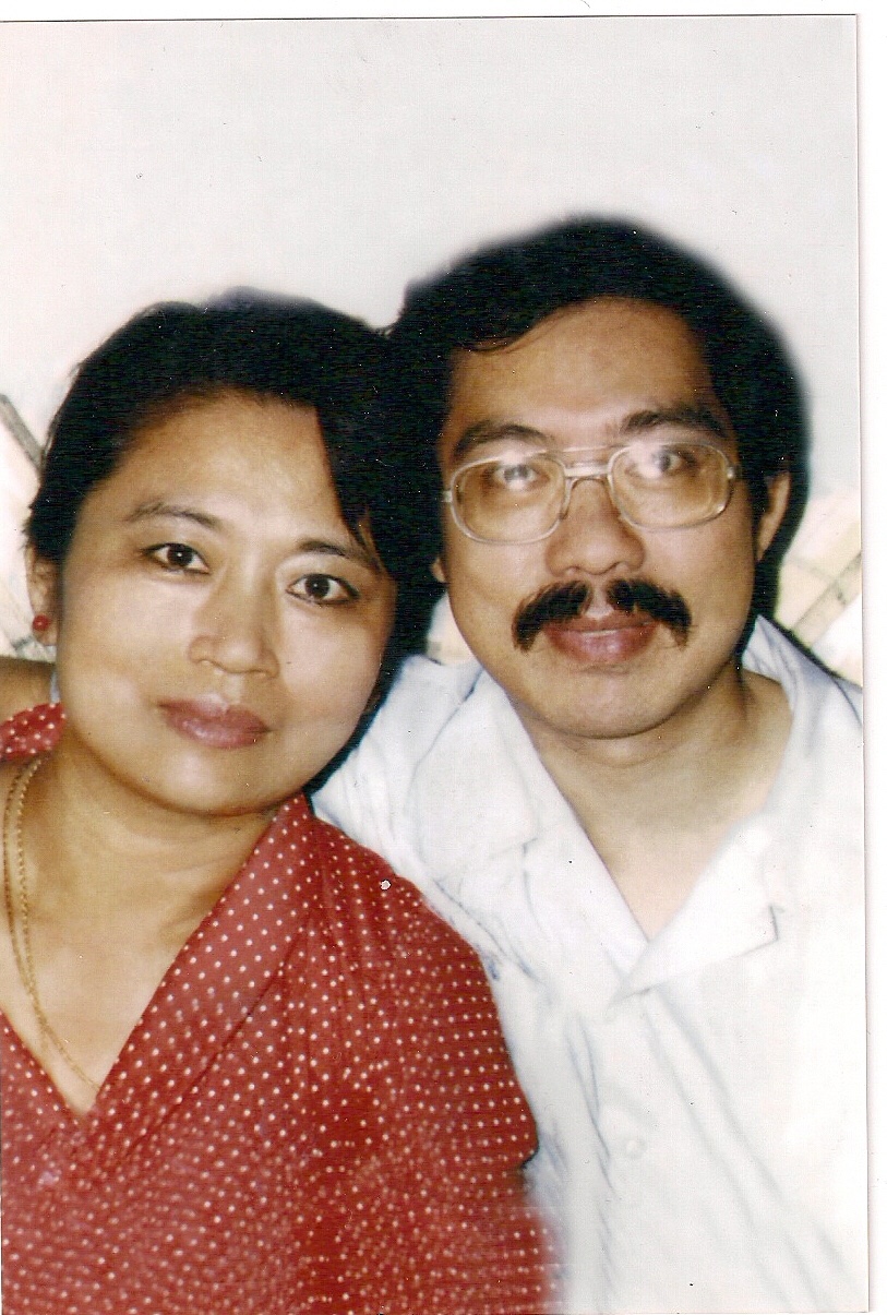 1981年洪哲勝（右）和他的太太洪芳枝，當時他開始於台灣獨立聯盟第二次專職工作。　圖／洪哲勝提供。