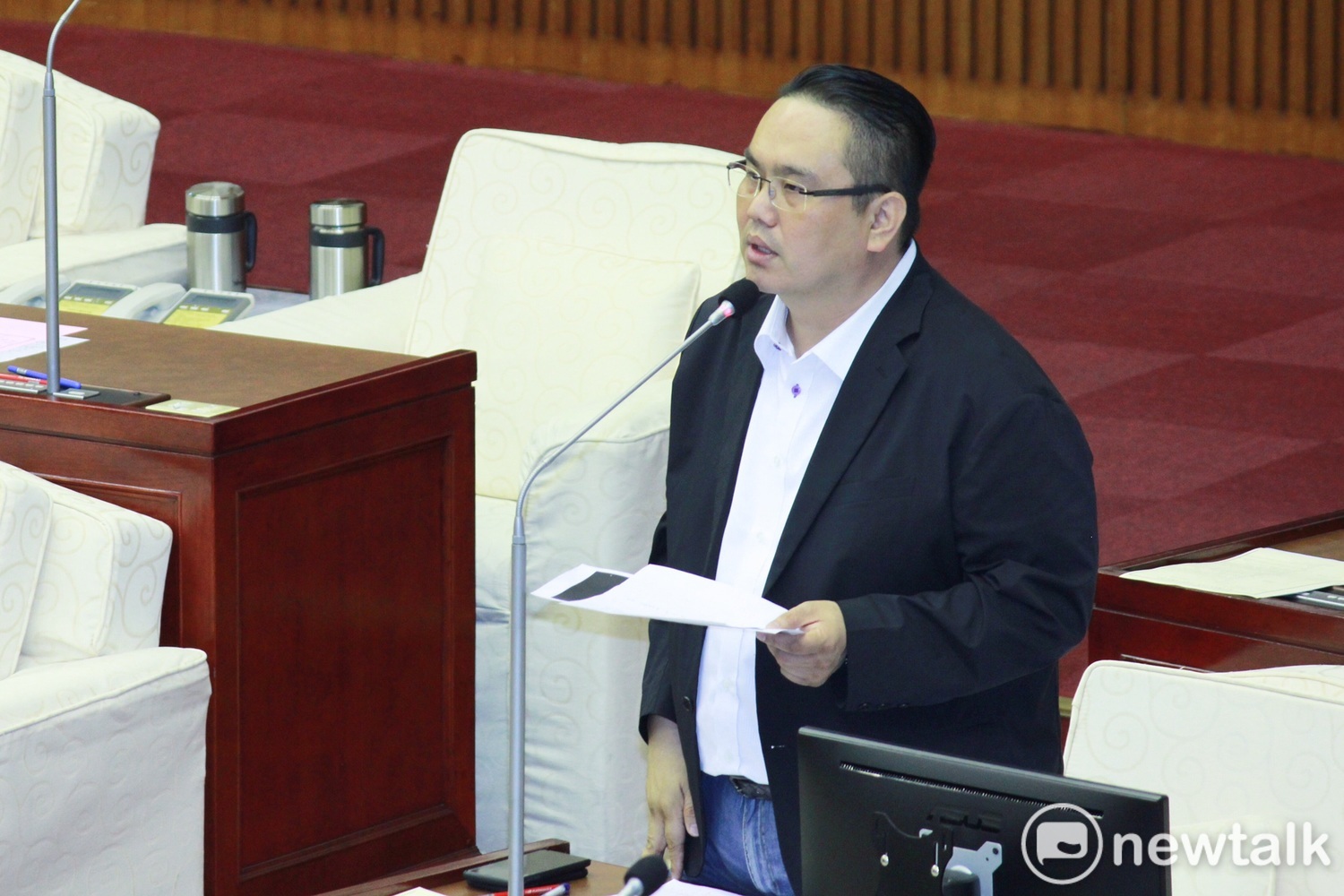 國民黨被市議員陳重文。 圖:周煊惠 /攝 國民黨被市議員陳重文。 圖:周煊惠 /攝