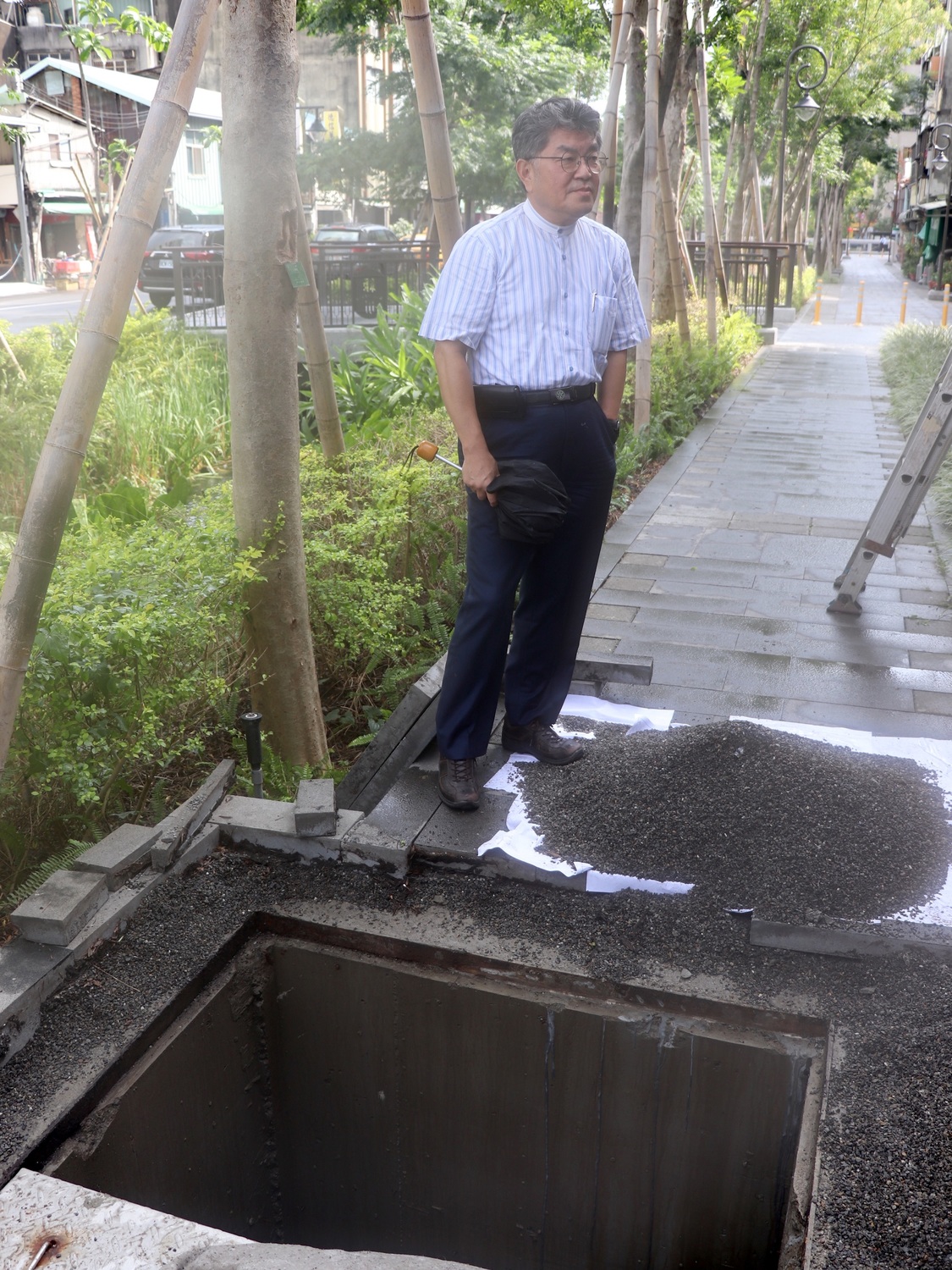 台中市議員李中質疑綠川浪費水、電資源。 市議員李中/提供 台中市議員李中質疑綠川浪費水、電資源。 市議員李中/提供