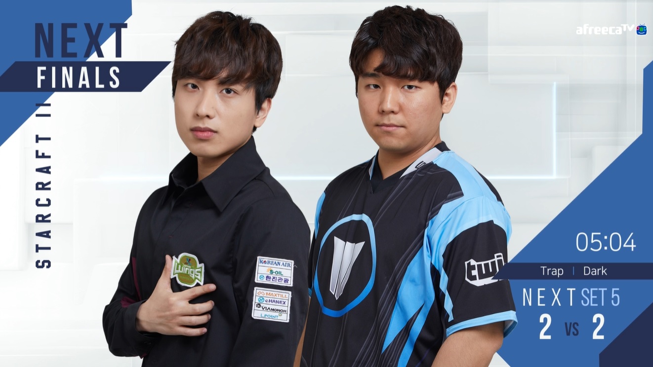 Dark（右）成功在冠軍賽擊敗Trap（左）。