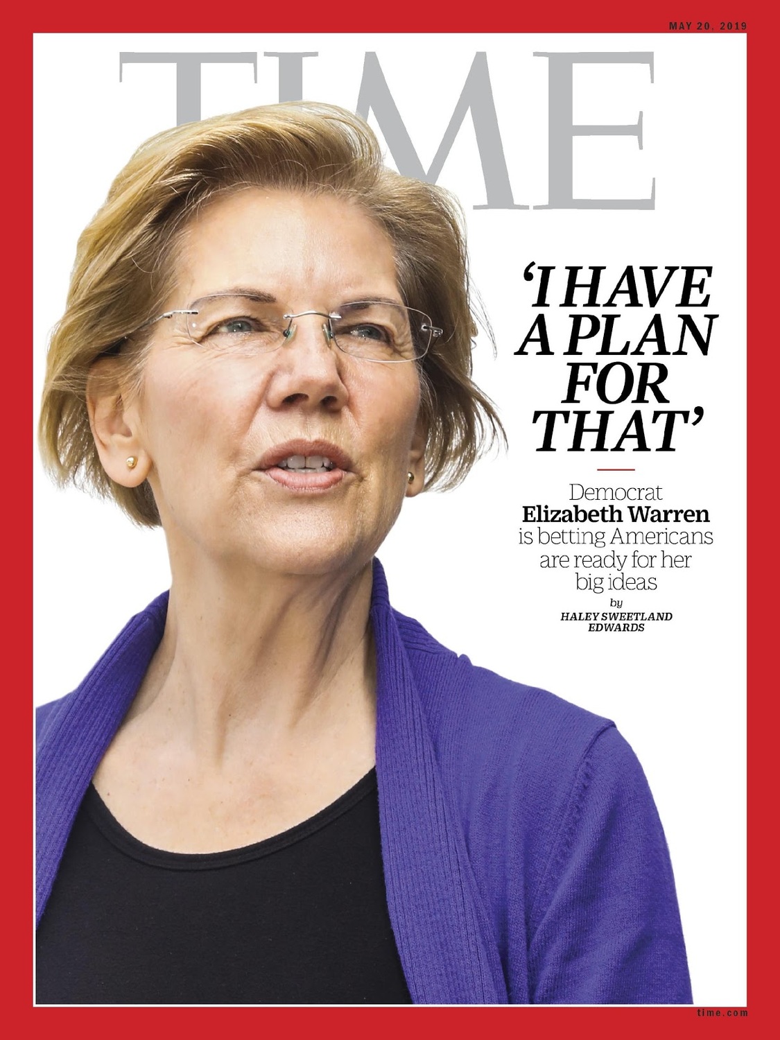 圖二:聲勢鵲起重視再生能源的Elizabeth Warren 資料來源:TIMES 圖二:聲勢鵲起重視再生能源的Elizabeth Warren 資料來源:TIMES