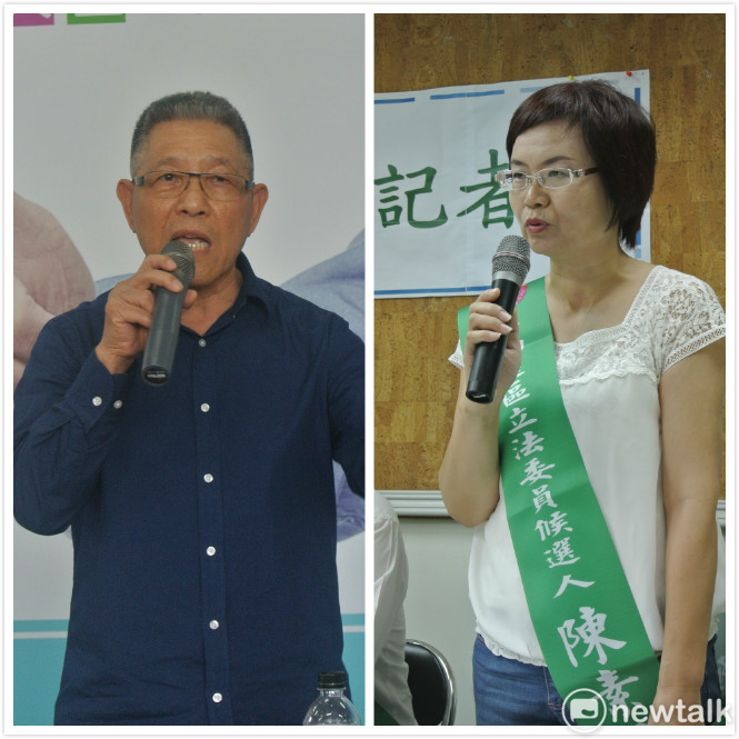 彰化縣第四選區由蕭景田挑戰陳素月。 圖 :唐復年/攝 彰化縣第四選區由蕭景田挑戰陳素月。 圖 :唐復年/攝