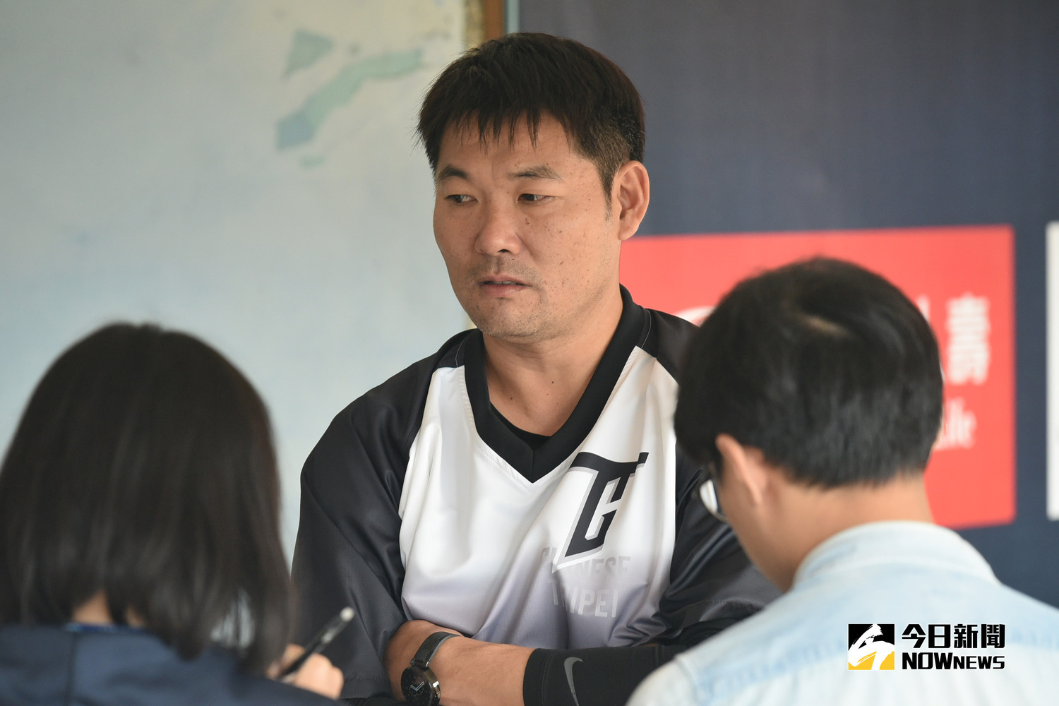 台日交流賽中職聯隊總教練黃甘霖 圖/林柏年攝 台日交流賽中職聯隊總教練黃甘霖 圖/林柏年攝