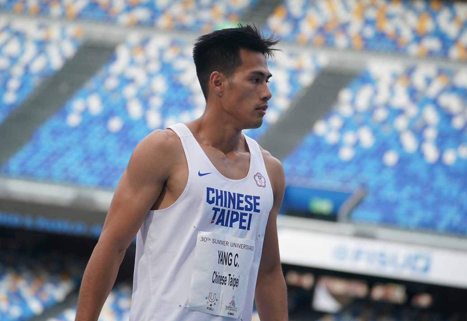 2019拿坡里世大運,「台灣最速男」楊俊瀚。 圖/大專體總提供 2019拿坡里世大運,「台灣最速男」楊俊瀚。 圖/大專體總提供