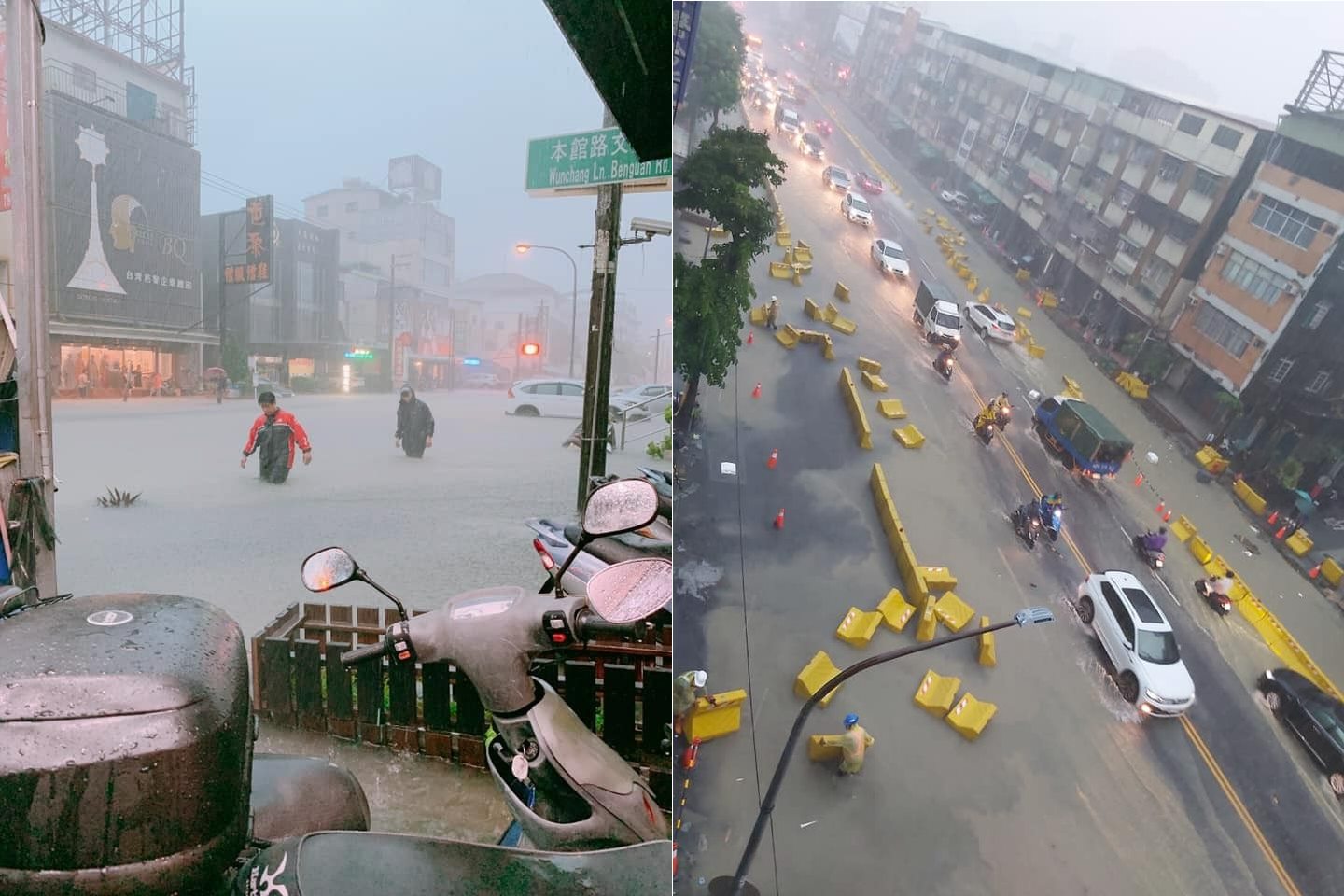 高雄市淹水災情不斷傳出,多數地區都已變成小河。 圖:翻攝自不禮貌鄉民團/臉書 高雄市淹水災情不斷傳出,多數地區都已變成小河。 圖:翻攝自不禮貌鄉民團/臉書
