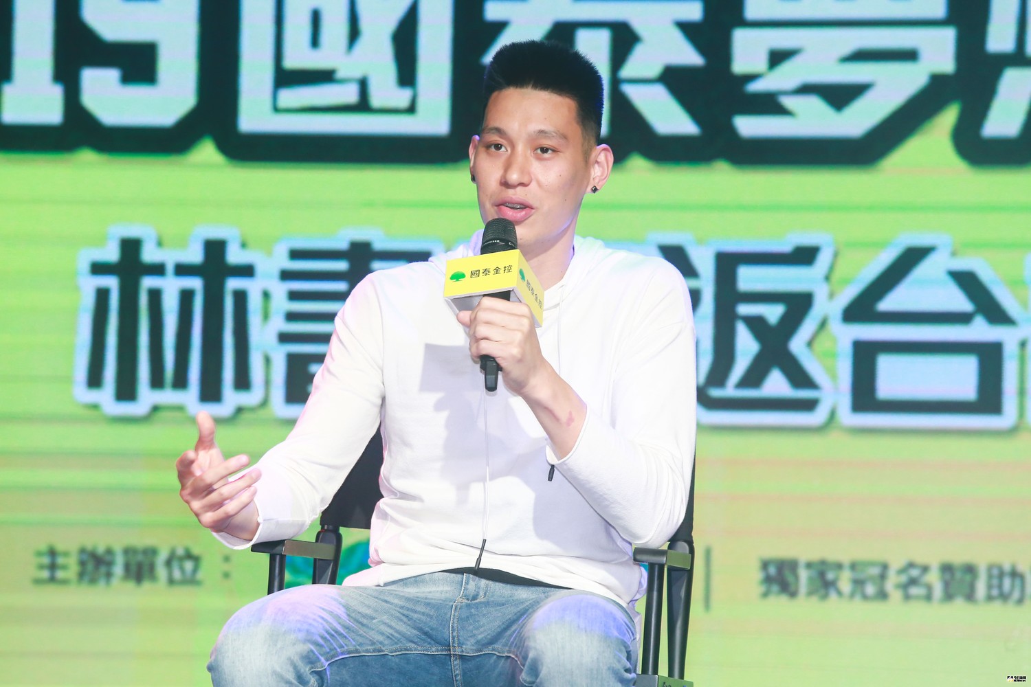 林書豪返台記者會。 圖/記者葉政勳攝 , 2019.07.24 林書豪返台記者會。 圖/記者葉政勳攝 , 2019.07.24