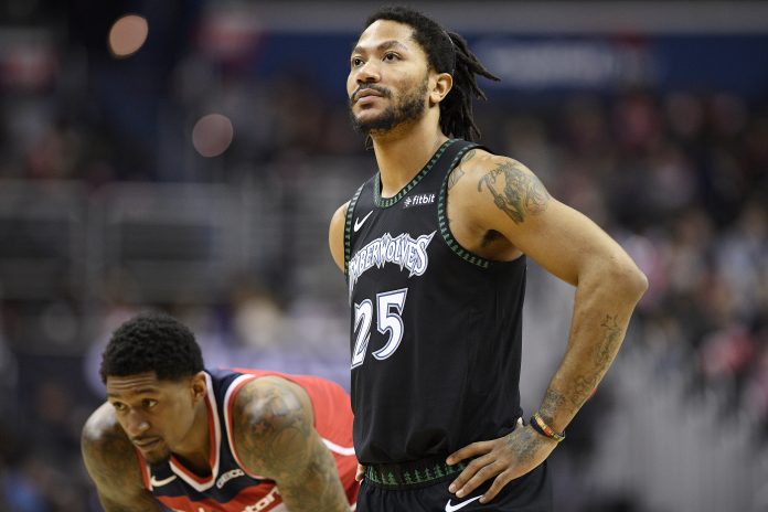 在灰狼打出回春表現的「飆風玫瑰」Derrick Rose 圖/美聯社/達志影像 在灰狼打出回春表現的「飆風玫瑰」Derrick Rose 圖/美聯社/達志影像