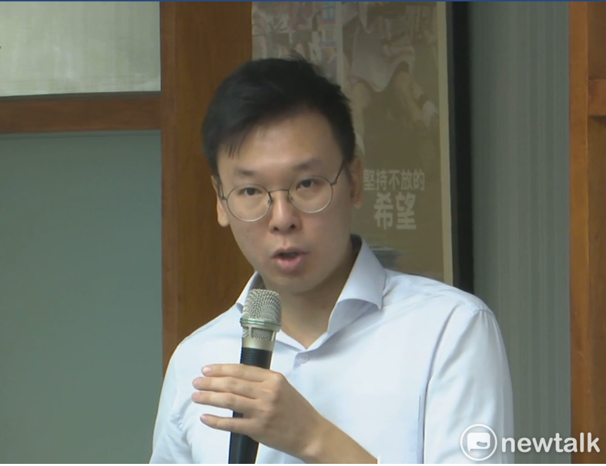 民進黨副秘書長林飛帆再次譴責北京當局與港府動用暴力對人民實質鎮壓。 圖:謝莉慧/攝 民進黨副秘書長林飛帆再次譴責北京當局與港府動用暴力對人民實質鎮壓。 圖:謝莉慧/攝