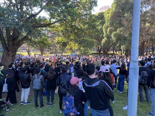 維多利亞公園已擠滿反送中人士。 圖:取自連登討論區 維多利亞公園已擠滿反送中人士。 圖:取自連登討論區