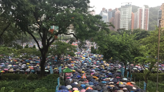 16:30,反送中人潮擠爆維多利亞公園。 圖:取自連登討論區 16:30,反送中人潮擠爆維多利亞公園。 圖:取自連登討論區