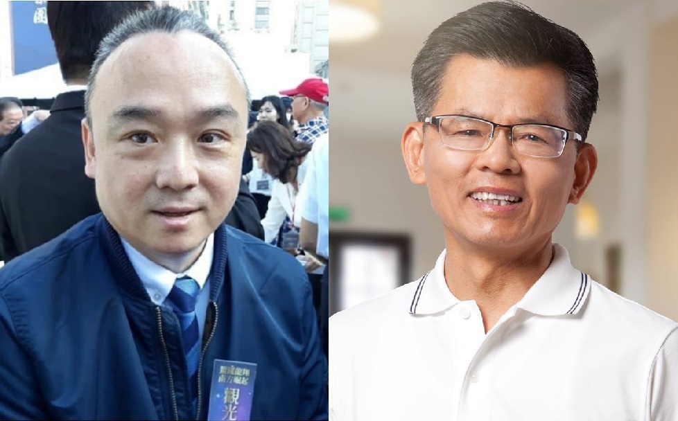 楊秋興(右)日前因批評韓國瑜,連帶潘恆旭也一起酸,雙方隔空叫戰。 楊秋興(右)日前因批評韓國瑜,連帶潘恆旭也一起酸,雙方隔空叫戰。