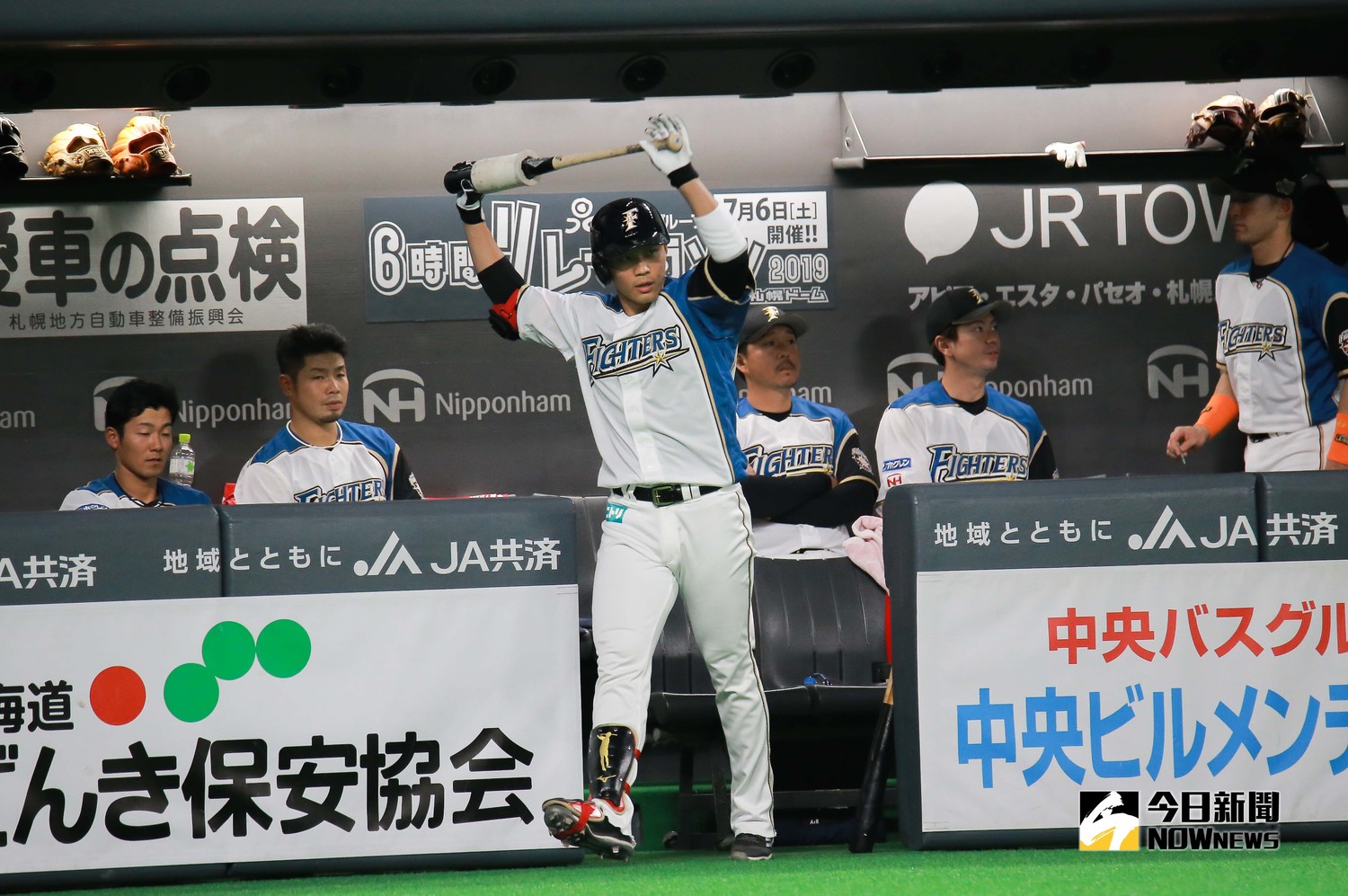 日本火腿鬥士隊外野手王柏融。 圖/記者葉政勳攝 , 2019.03.30 日本火腿鬥士隊外野手王柏融。 圖/記者葉政勳攝 , 2019.03.30
