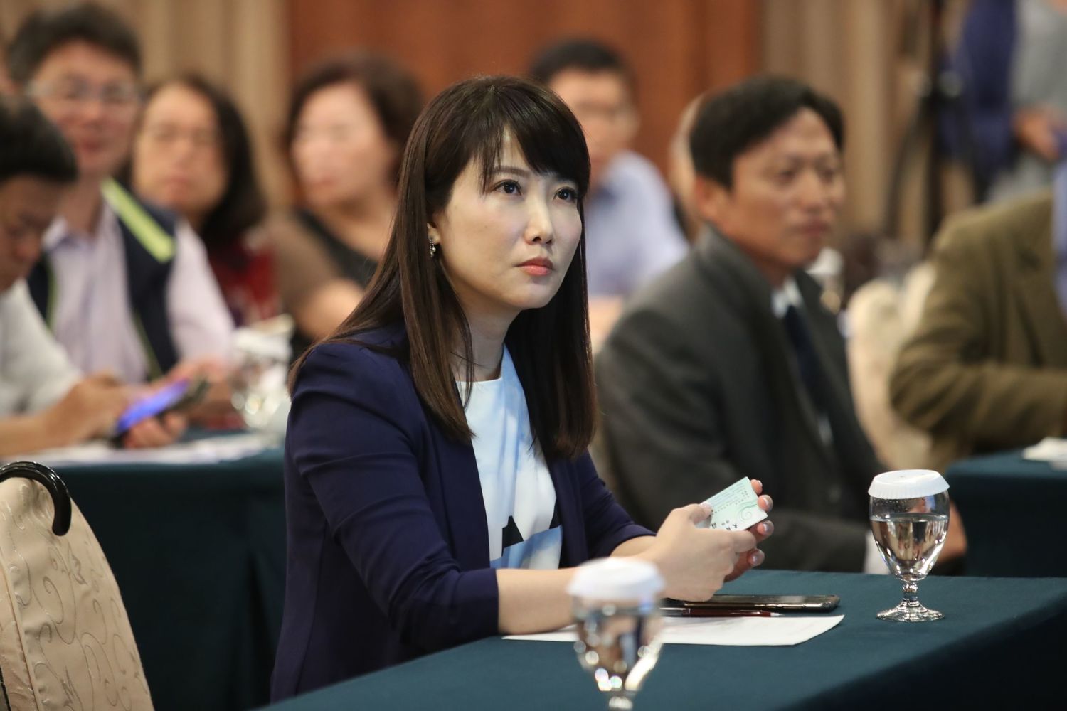 郭幕僚、永齡基金會副執行長蔡沁瑜出席「台灣維新黨」創黨大會。 圖:台灣維新黨/提供 郭幕僚、永齡基金會副執行長蔡沁瑜出席「台灣維新黨」創黨大會。 圖:台灣維新黨/提供