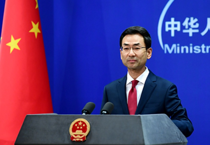 中國外交部發言人耿爽。 圖:翻攝自中國外交部 中國外交部發言人耿爽。 圖:翻攝自中國外交部