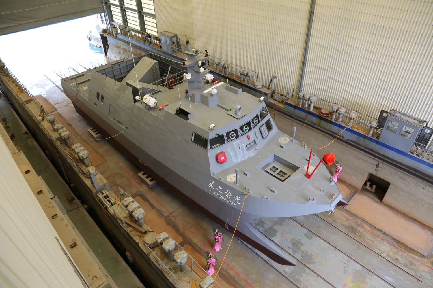 中科院和龍德造船合力打造的「微型飛彈突擊艇」原型—「光榮之星 海上測試載台」。 圖:翻攝國家中山科學研究院官網 中科院和龍德造船合力打造的「微型飛彈突擊艇」原型—「光榮之星 海上測試載台」。 圖:翻攝國家中山科學研究院官網
