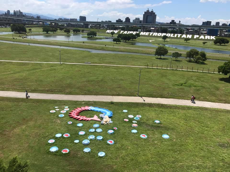 韓國瑜將在8日造勢的新北市三重幸福水漾公園場地。 圖:翻攝潘恆旭臉書 韓國瑜將在8日造勢的新北市三重幸福水漾公園場地。 圖:翻攝潘恆旭臉書