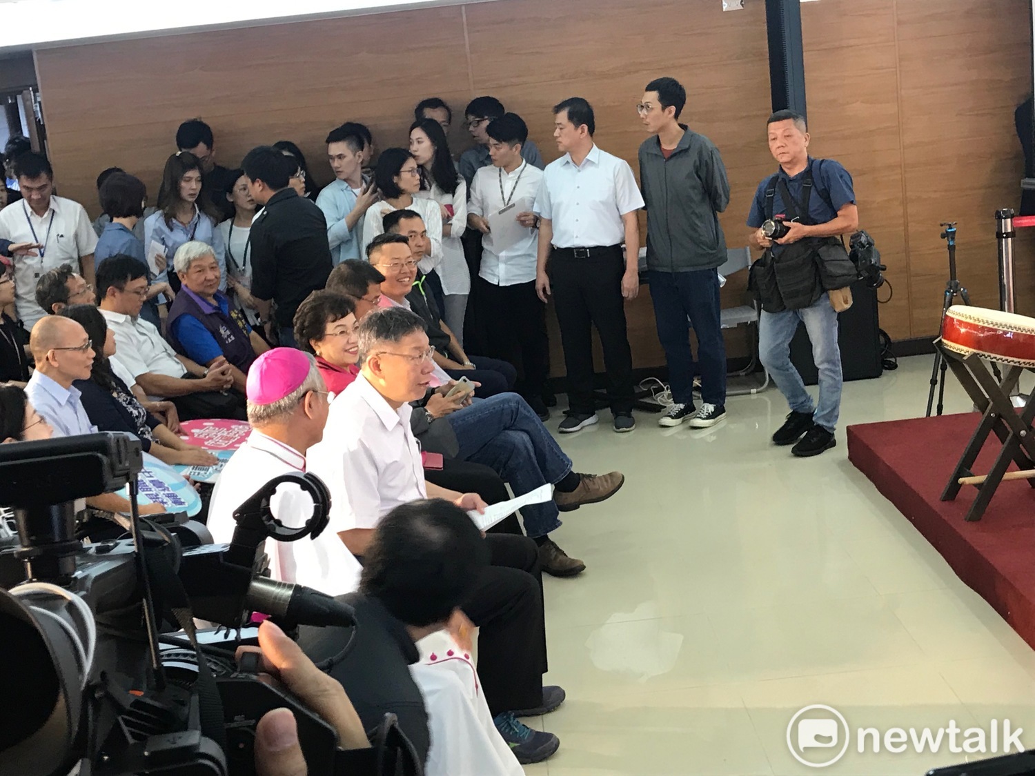 台北市長柯文哲今日出席活動失言。 圖:周煊惠 /攝 台北市長柯文哲今日出席活動失言。 圖:周煊惠 /攝