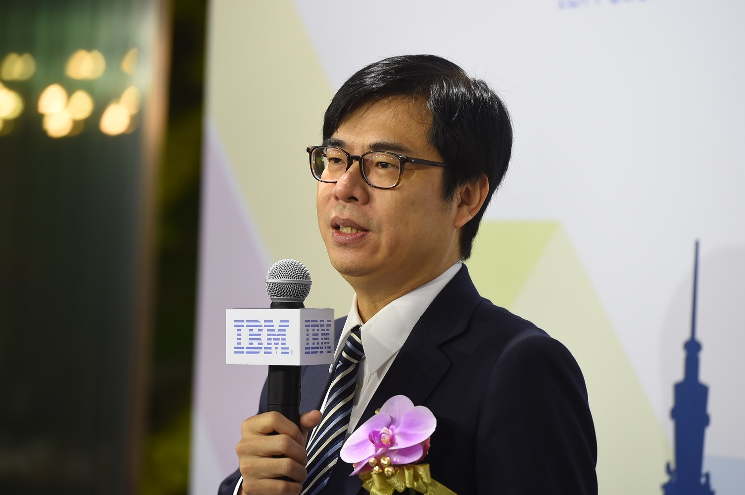 行政院副院長陳其邁今(10)天出席IBM客戶中心開幕記者會。 圖:行政院提供 行政院副院長陳其邁今(10)天出席IBM客戶中心開幕記者會。 圖:行政院提供