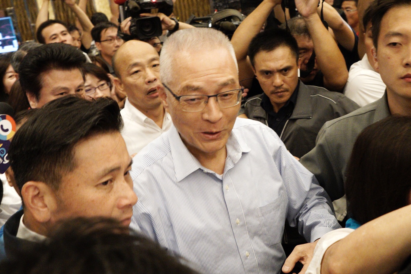 國民黨主席吳敦義也到場。 圖 : 張良一/攝 國民黨主席吳敦義也到場。 圖 : 張良一/攝