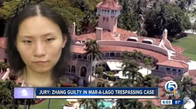 中國33歲女商人(左圖)因擅闖美國總統川普的海湖莊園,還頻頻向特勤人員扯謊,遭到陪審團裁定有罪。 圖:翻攝自YouTube/WPTV News 中國33歲女商人(左圖)因擅闖美國總統川普的海湖莊園,還頻頻向特勤人員扯謊,遭到陪審團裁定有罪。 圖:翻攝自YouTube/WPTV News