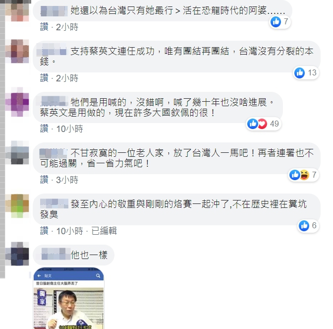 網友們看法。 圖:翻攝自王瑞德臉書 網友們看法。 圖:翻攝自王瑞德臉書