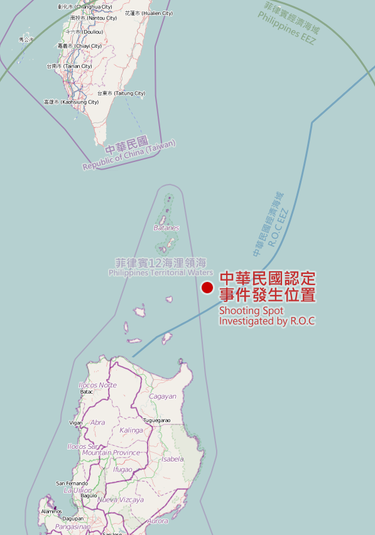廣大興28號漁船事件發生位置圖。/圖:翻攝維基百科 廣大興28號漁船事件發生位置圖。/圖:翻攝維基百科